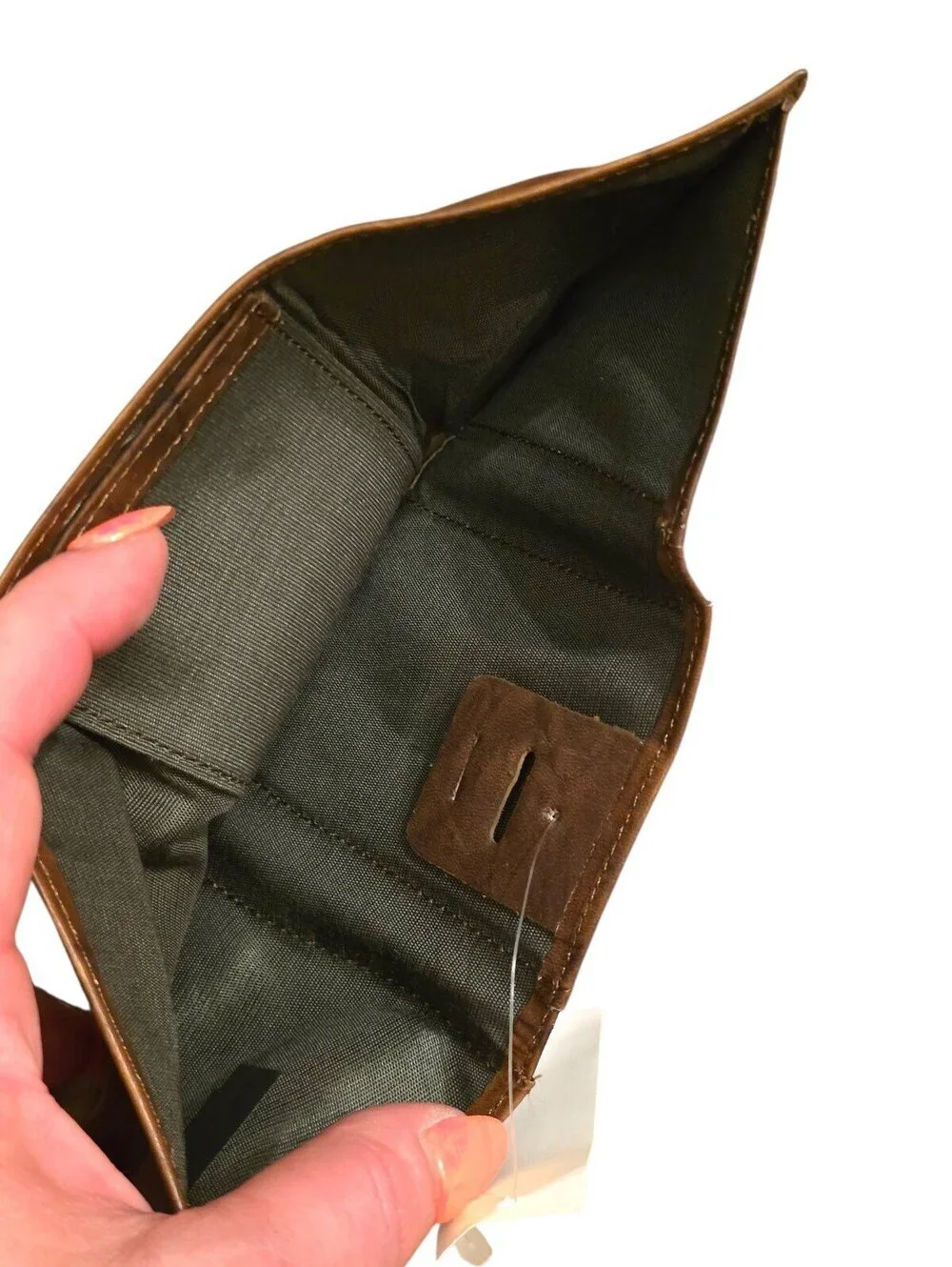 NWT ROLFS Brown Leather Men's Wallet Organizer Brown Valet Leather